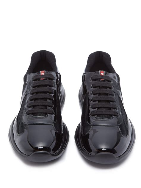 prada americas cup black patent|prada america's cup patent sneakers.